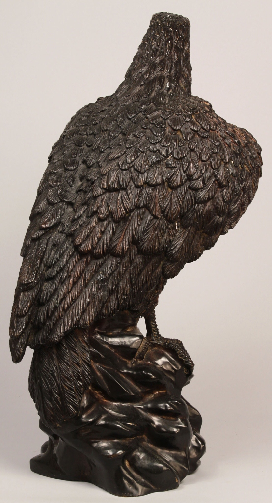 Lot 231: Bronze Eagle Sculpture
