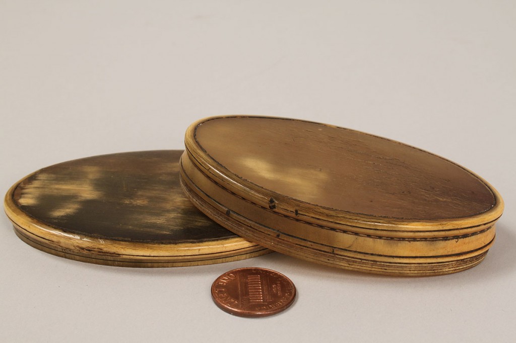 Lot 265: Tortoise Shell Page Turner & 4 Snuff Boxes