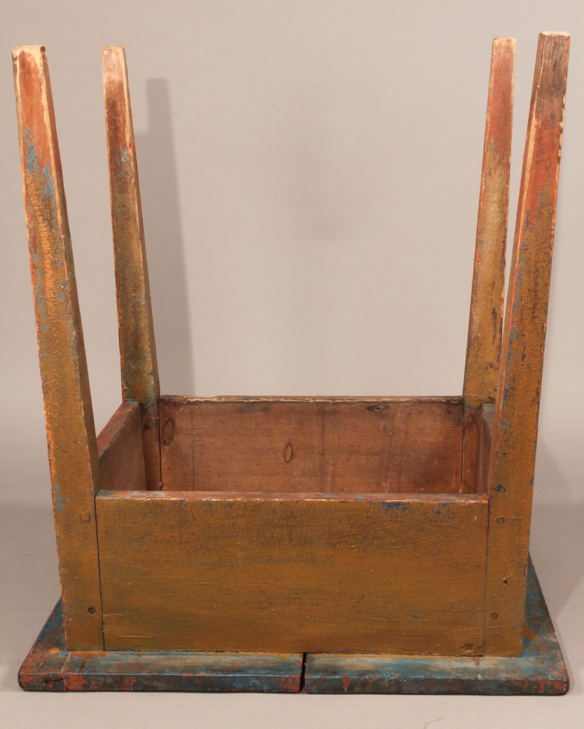 Lot 289: Southern painted Hepplewhite stand