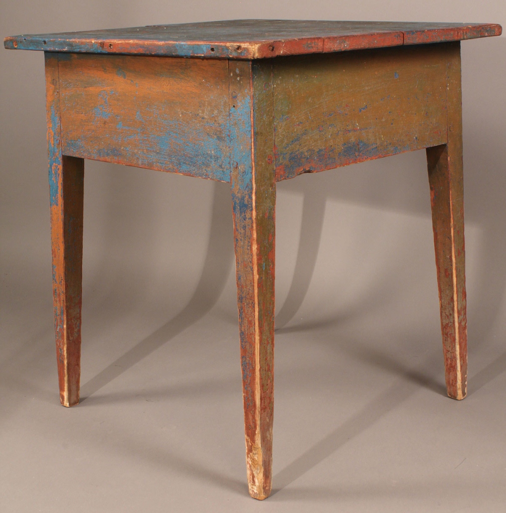Lot 289: Southern painted Hepplewhite stand