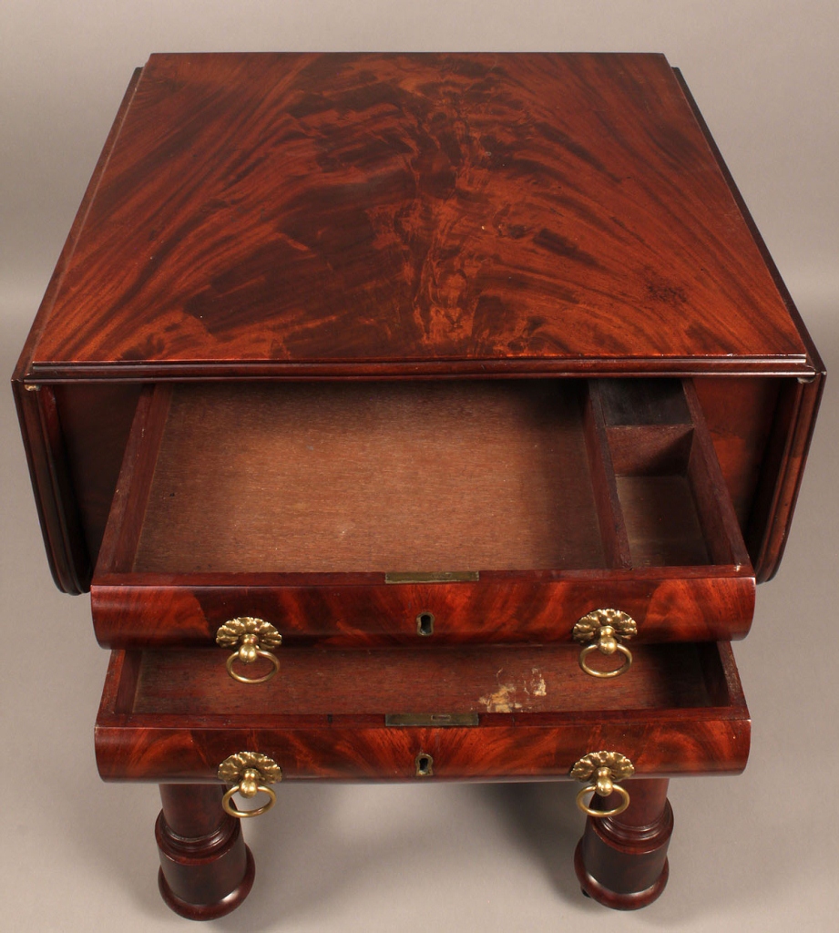Lot 302: American Classical Work Table