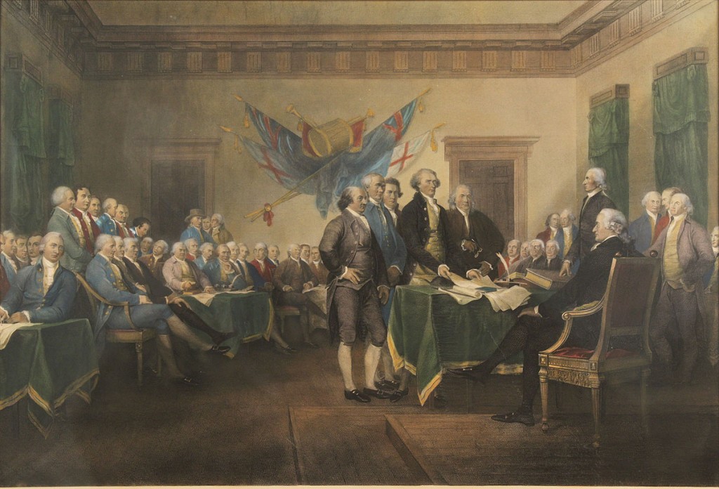 Lot 305: Declaration of Independence, Ormsby engraving