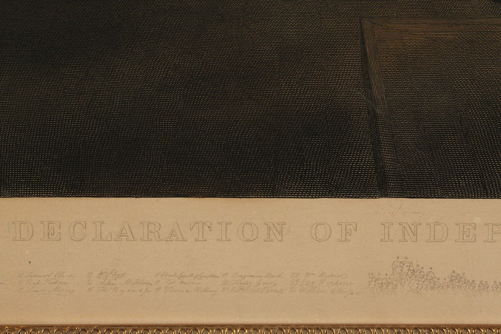 Lot 305: Declaration of Independence, Ormsby engraving