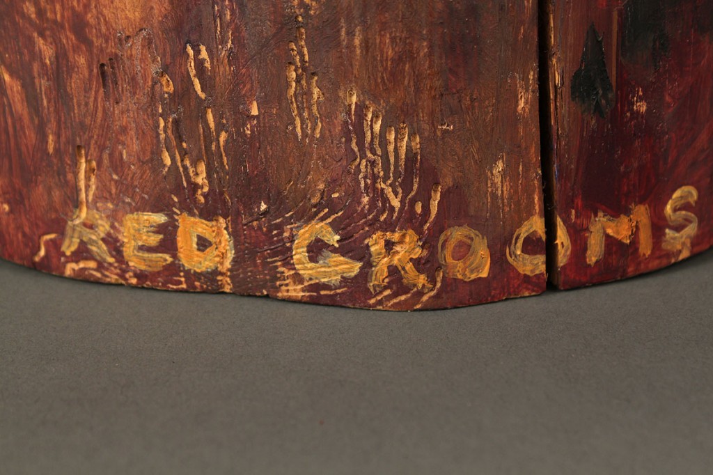 Lot 315: Red Grooms Painted Log