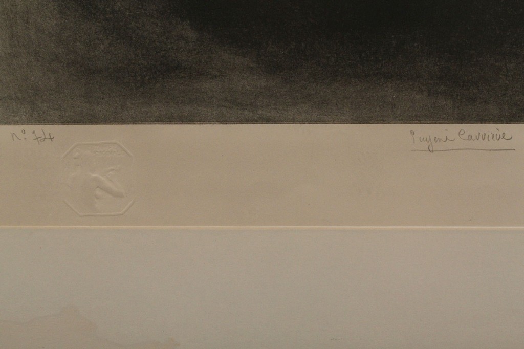 Lot 334: Eugene Carriere Signed Lithograph