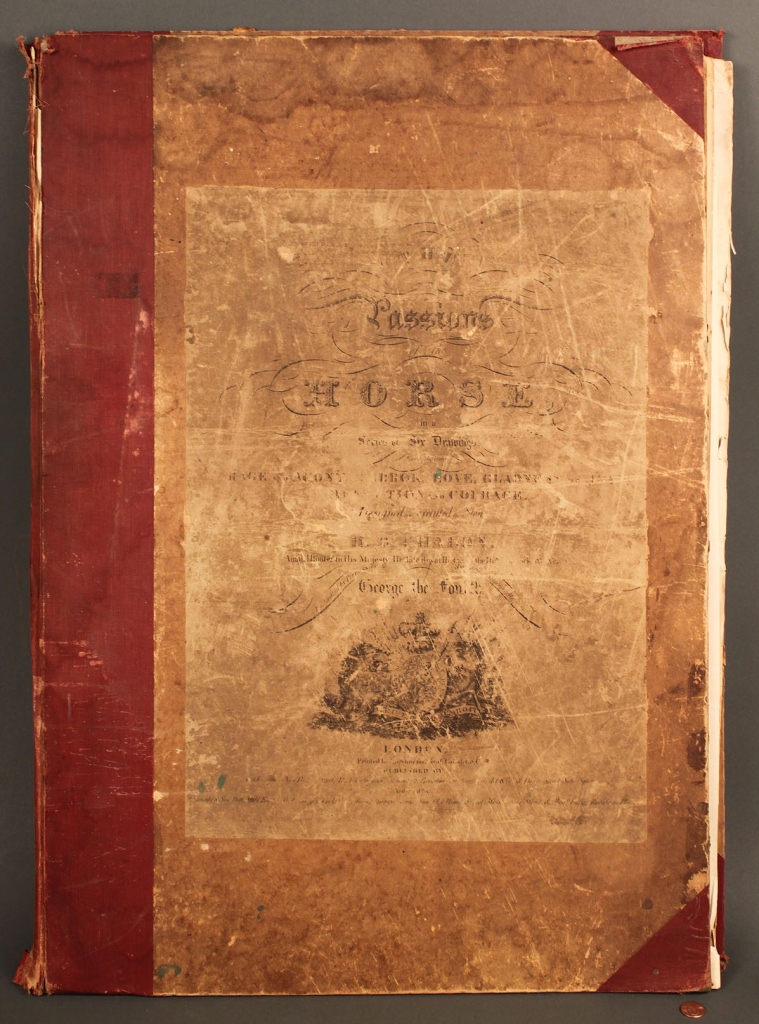 Lot 335: 1827 Folio of horse prints: "Passions of the Horse