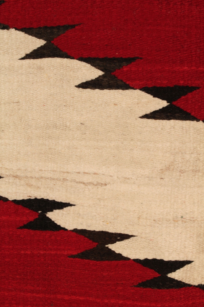 Lot 357: Navajo Rug,  Zigzag Pattern