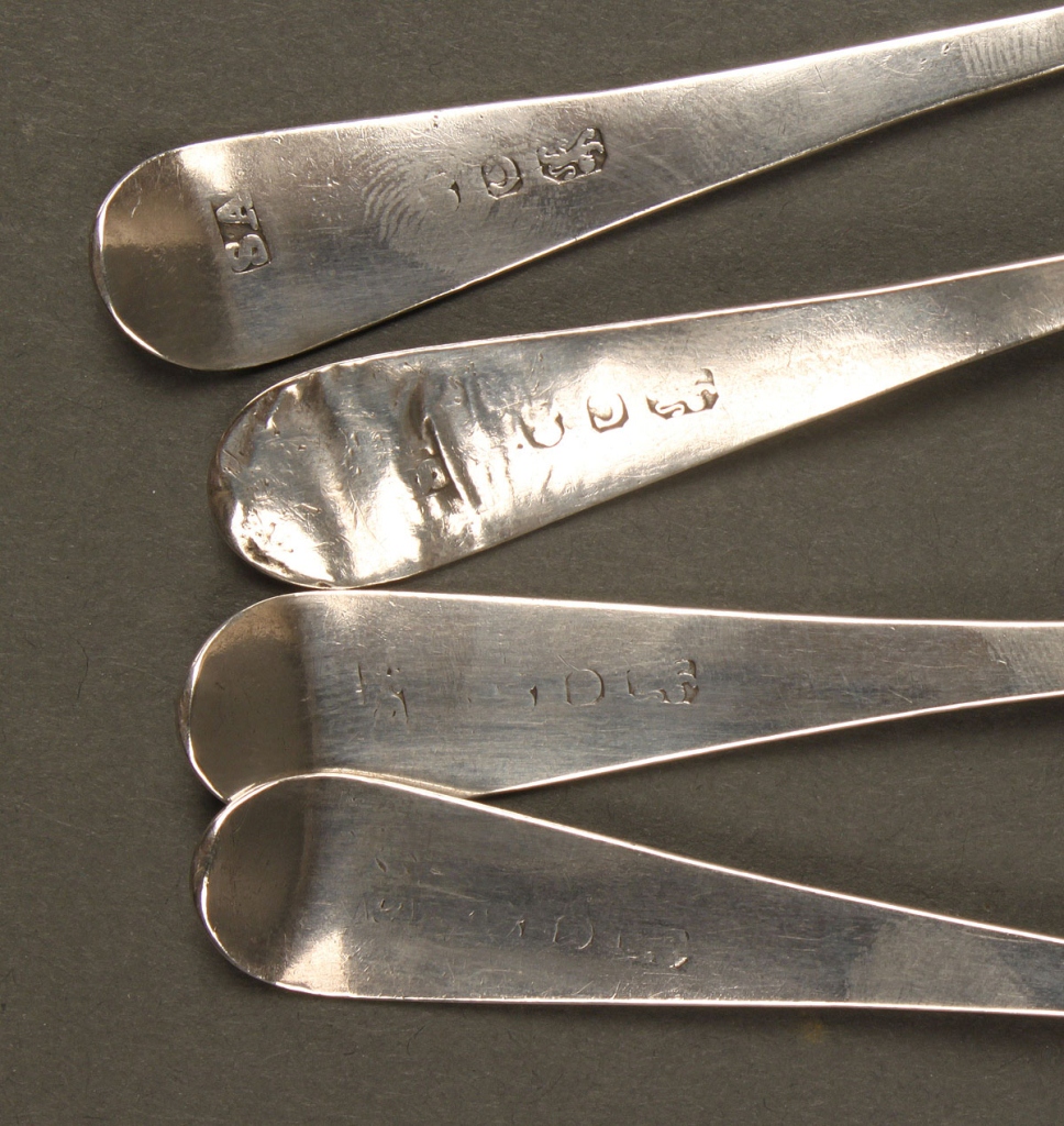 Lot 359: 33 assorted Coin Silver & Sterling Spoons