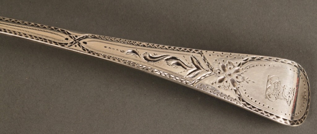 Lot 360: English Sterling Silver Soup or Punch Ladle