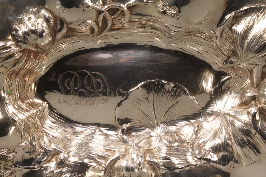 Lot 365: Sterling Silver Lily Pad Bowl by Barbour