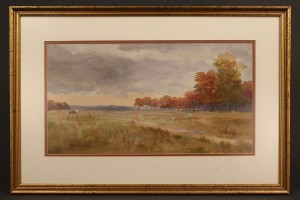 Lot 37: Lloyd Freeman watercolor, TN landscape