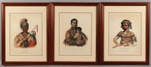 Lot 38: 3 McKenney & Hall Colored Lithographs