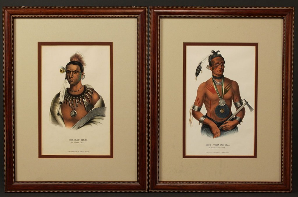 Lot 39: Pair of Native American Colored Lithographs