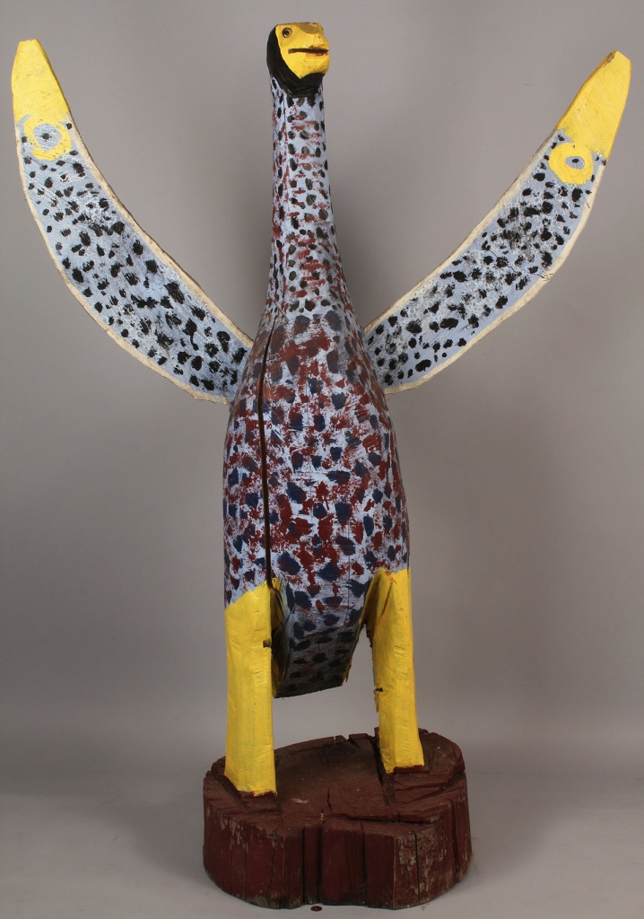 Lot 434: Large wooden "Big Bird" Sculpture by Homer Green