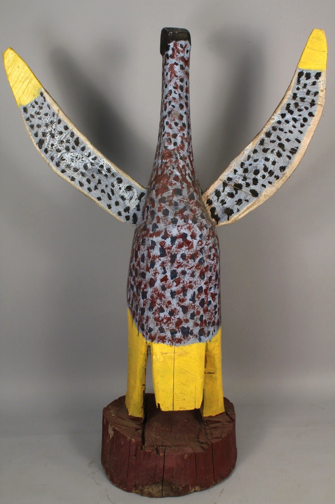 Lot 434: Large wooden "Big Bird" Sculpture by Homer Green
