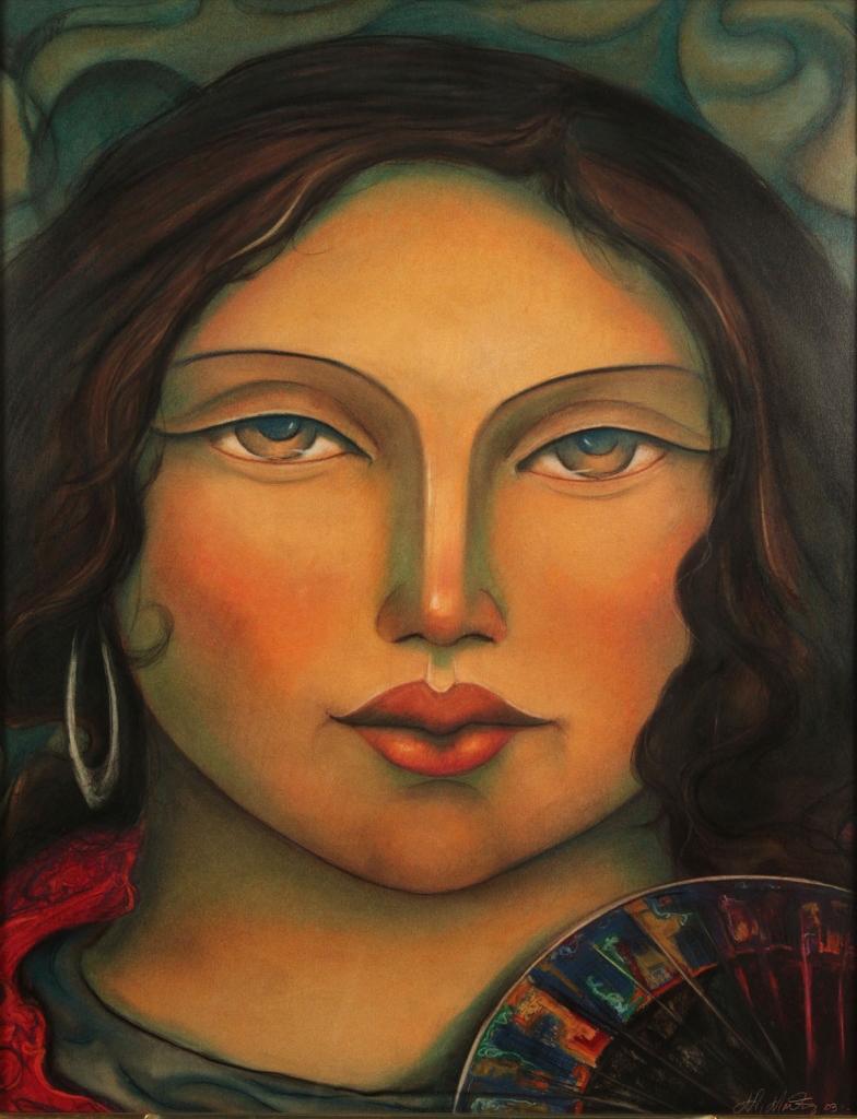 Lot 447: Miguel Martinez, Portrait of a Woman