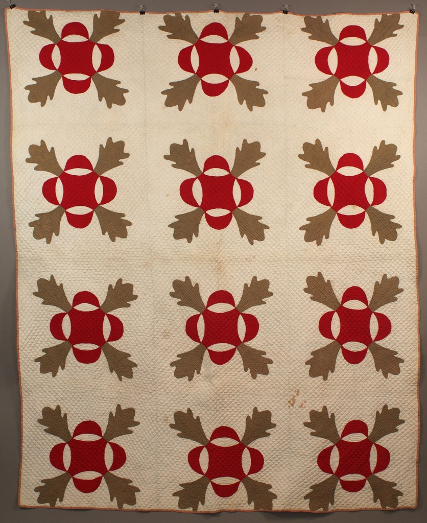 Lot 44: East Tennessee Whig's Defeat pattern quilt
