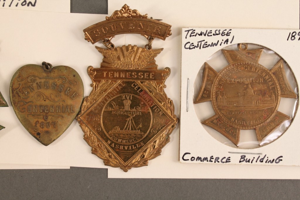 Lot 457: 5 TN Centennial commemorative badges & charms