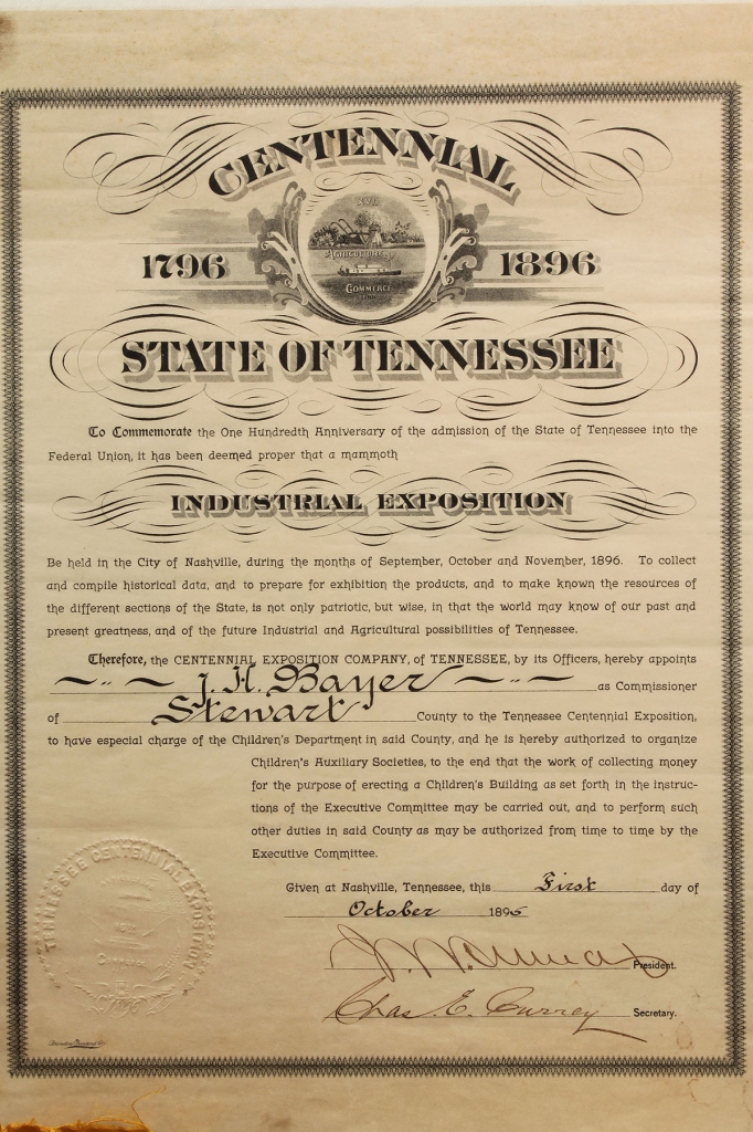 Lot 465: 5 items of Tennessee Centennial memorabilia