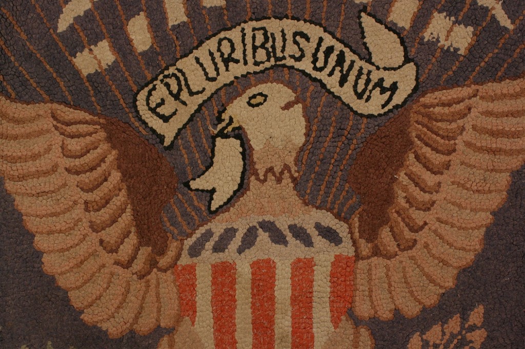Lot 477: Presidential Seal hooked rug