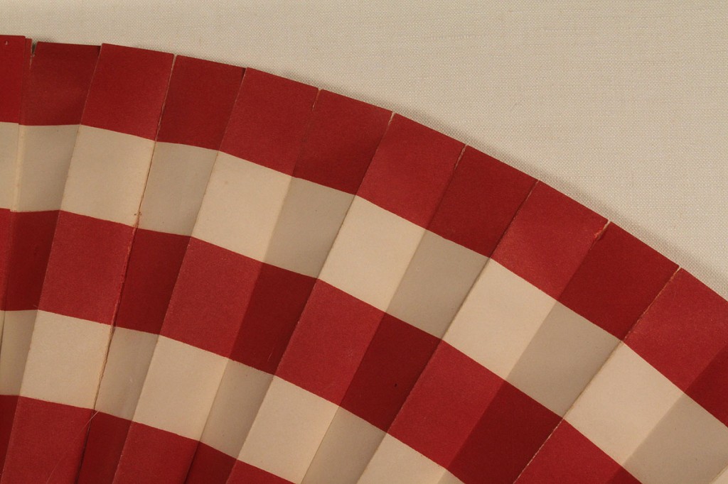 Lot 480: Cased Pleated Paper Flag Banner, Semicircular