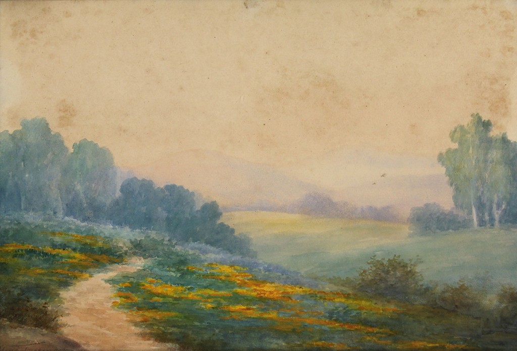Lot 483: Pair of TN landscape watercolors by Lloyd Freeman