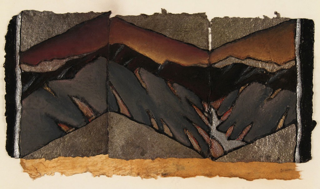 Lot 486: Two works on paper: Tom Riesing & Marcia Goldenste