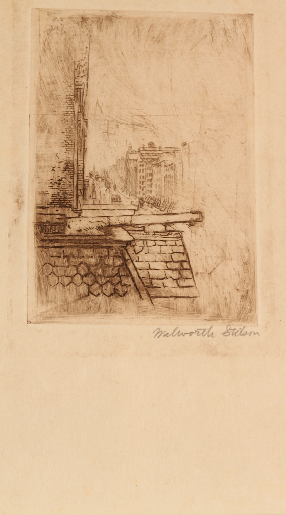 Lot 494: Grouping of Walworth Stilson Art, 9 NYC scenes