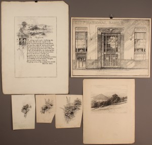Lot 495: Grouping of Walworth Stilson Art, ink drawings/wc