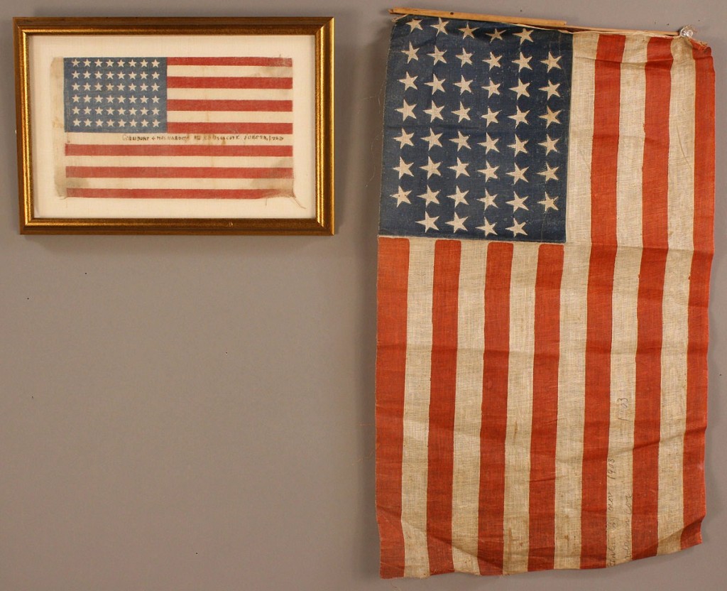 Lot 508: Lot of 2 Parade flags, 48 star and 45 star
