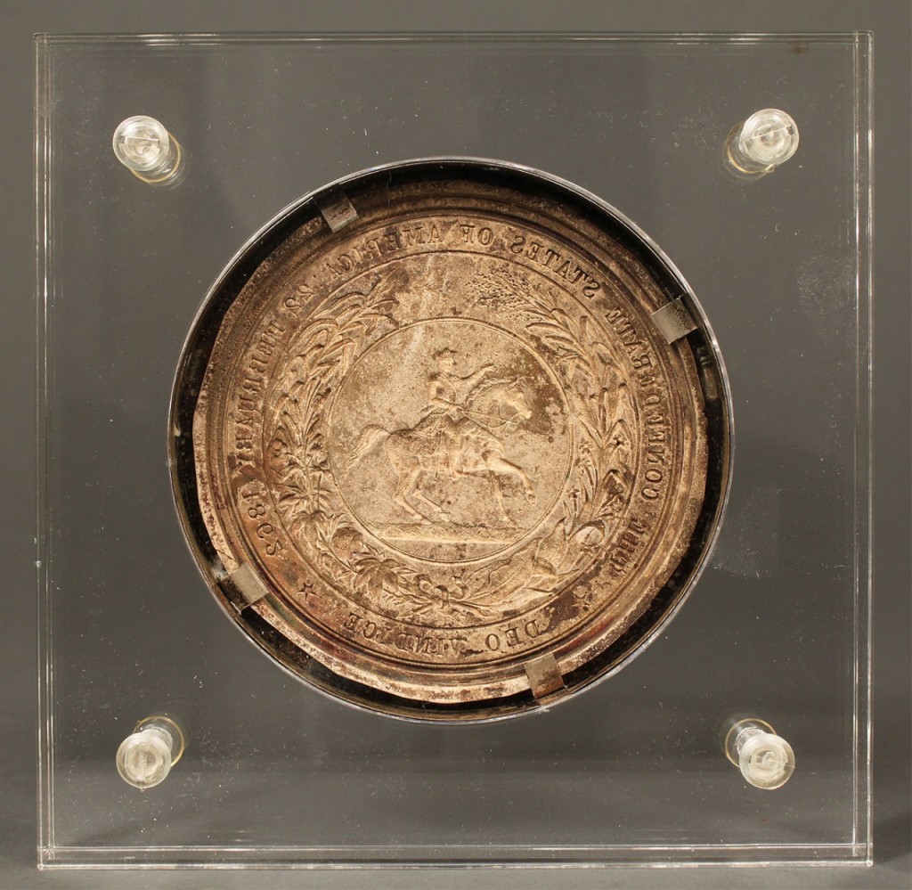 Lot 52: 1862 Confederate Seal struck in copper