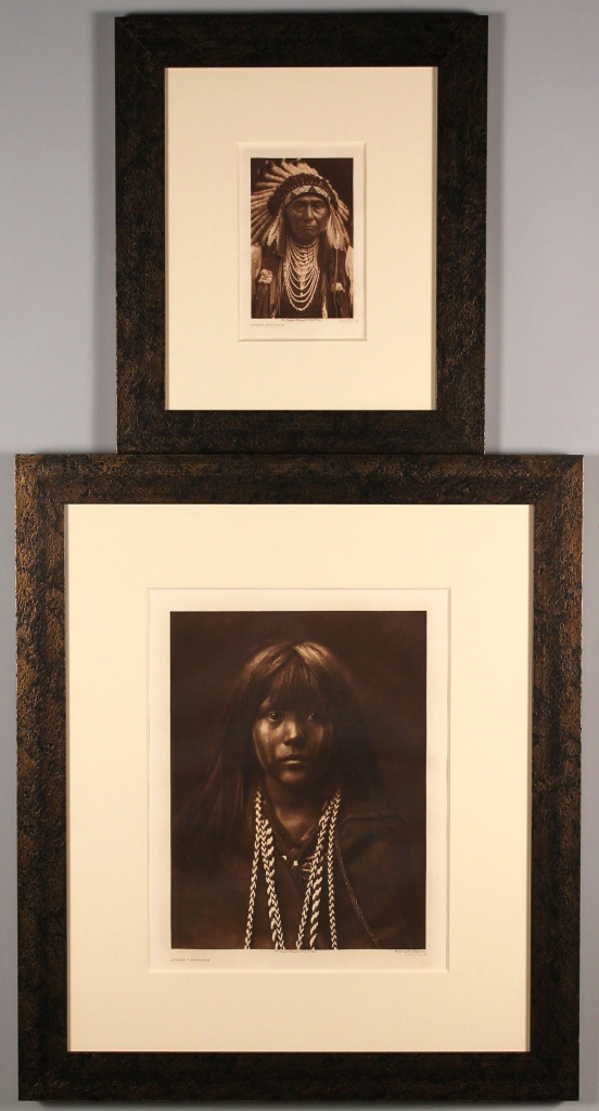 Lot 564: Two photogravures after Curtis, Chief Joseph & Mos