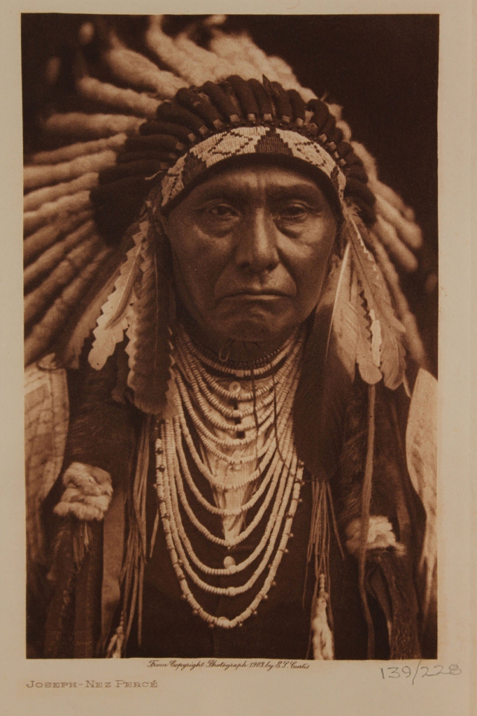 Lot 564: Two photogravures after Curtis, Chief Joseph & Mos