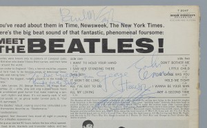 Lot 566: Signed Meet The Beatles Album, "Thanks for jabs"