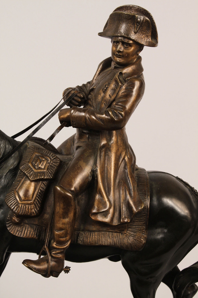 Lot 572: X. Raphanel figure of Napoleon on horseback
