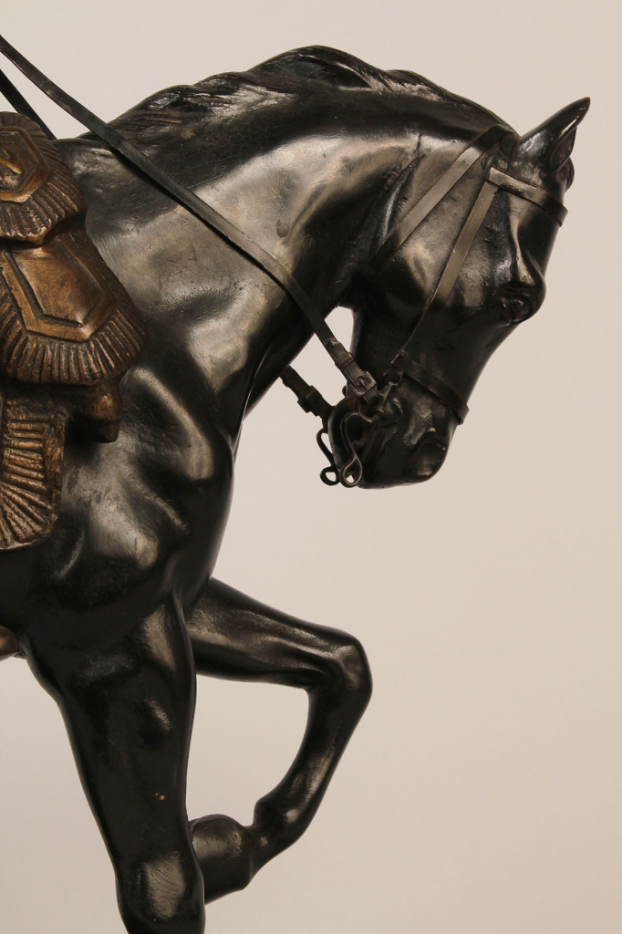 Lot 572: X. Raphanel figure of Napoleon on horseback