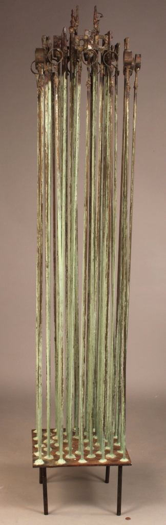 Lot 576: E. Tafur Abstract Copper Sound Sculpture