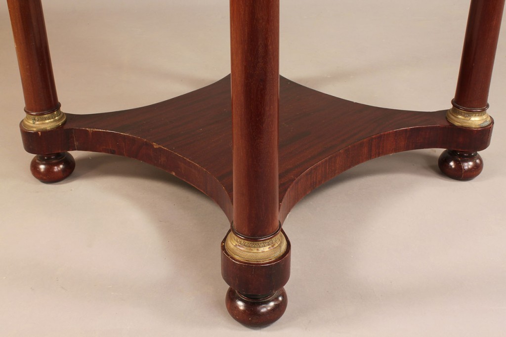 Lot 586: French Empire style center Table