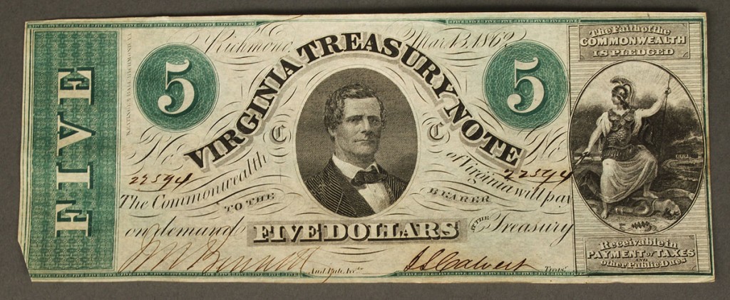 Lot 58: Grouping $5 Virginia Treasury Notes, 47 total