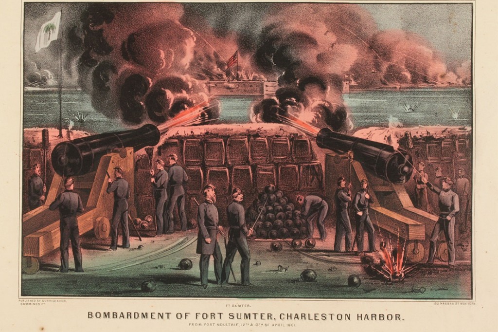 Lot 62: Currier and Ives Print: Fort Sumter
