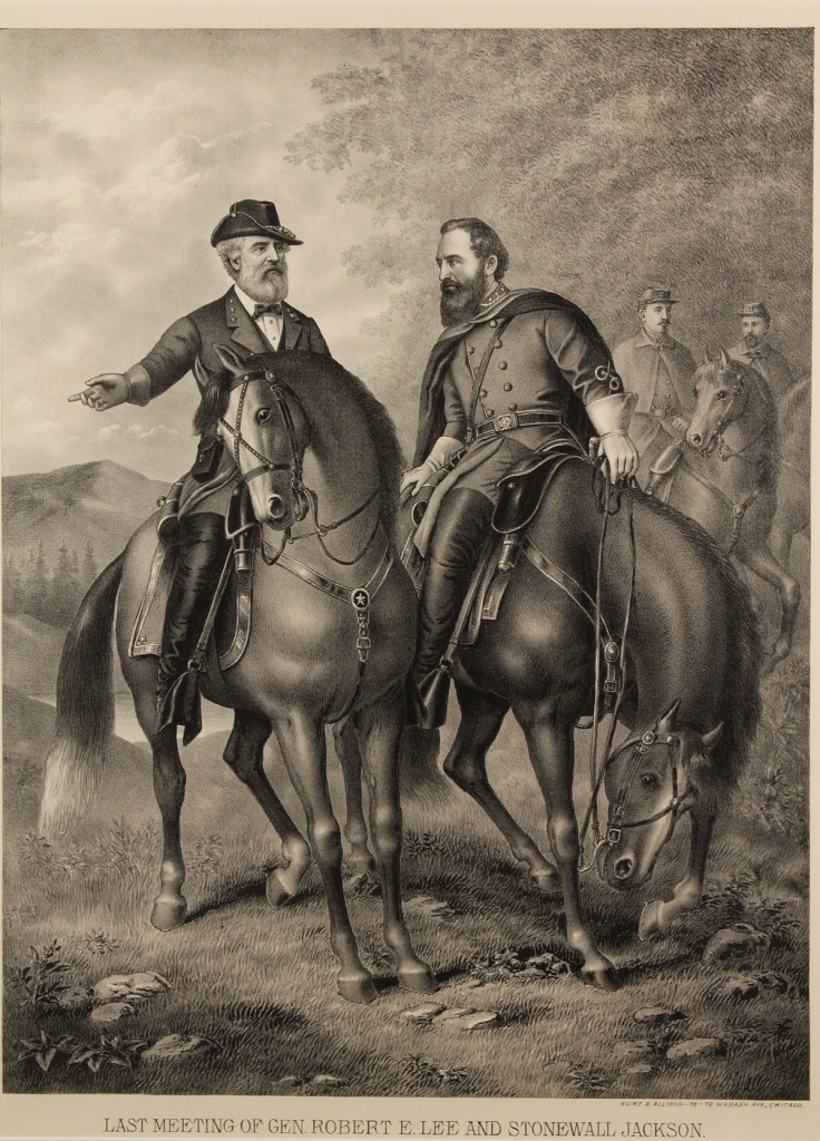 Lot 63: Civil War Print: Gen. Lee & Stonewall Jackson