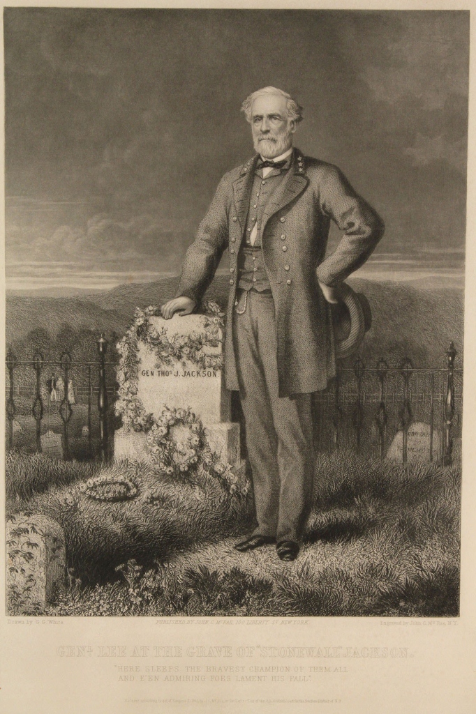Lot 64: Print, Gen. Lee at the Grave of Stonewall Jackson