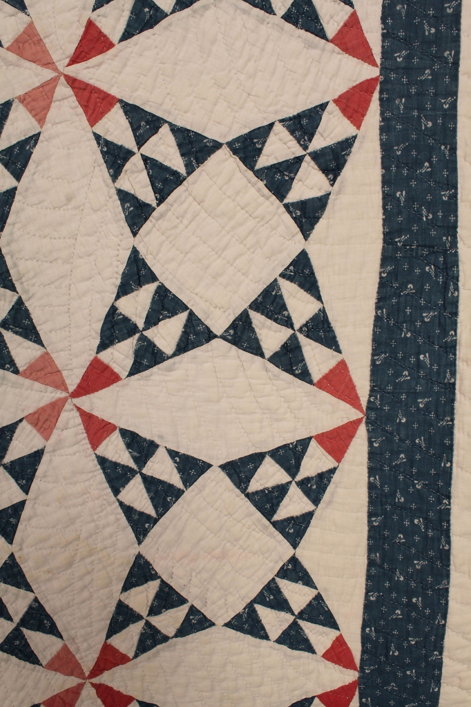Lot 675: Red, White and Blue Star Quilt