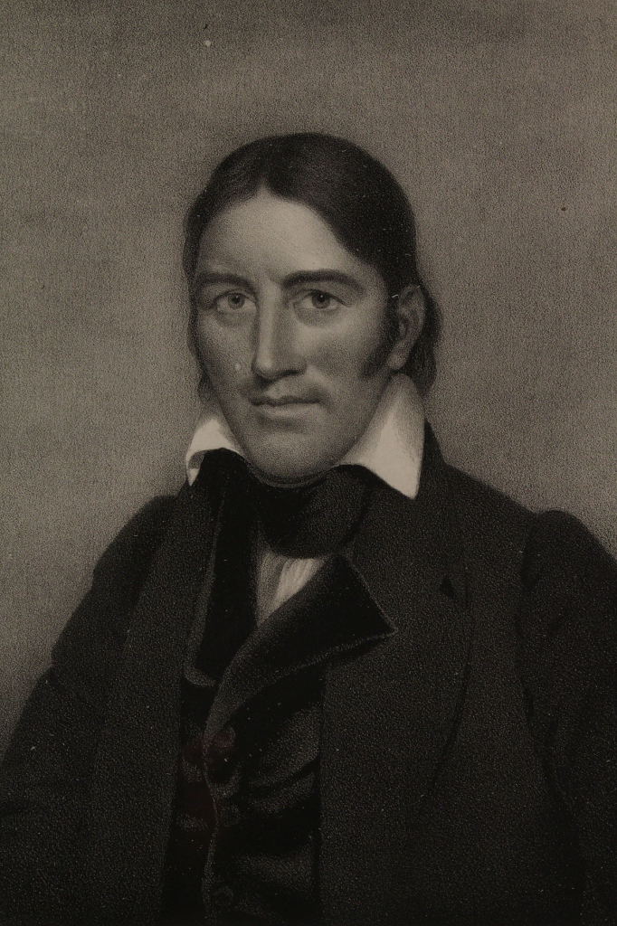 Lot 67: Davy Crockett lithographed portrait and signature