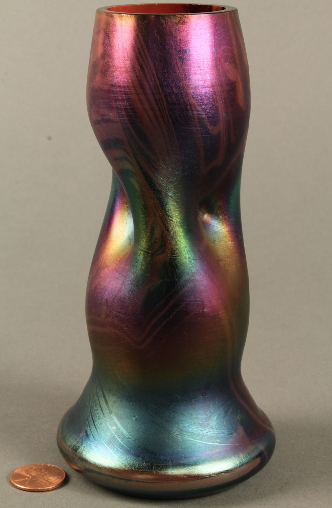 Lot 683: Rindskopf Art Glass Bud Vase