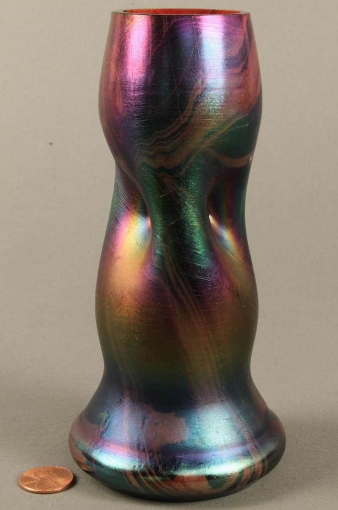 Lot 683: Rindskopf Art Glass Bud Vase