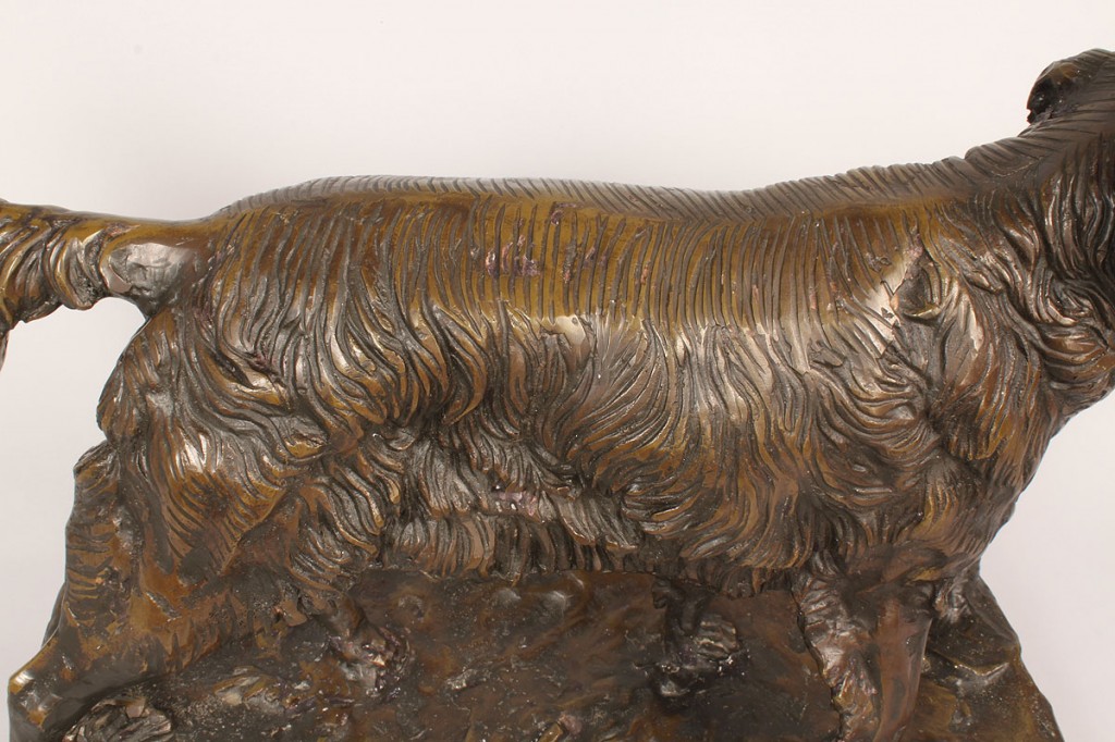 Lot 696: Bronze Sculpture of Setter after Jules Moigniez