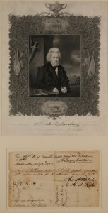 Lot 69: War of 1812, Jackson and Benton signed document