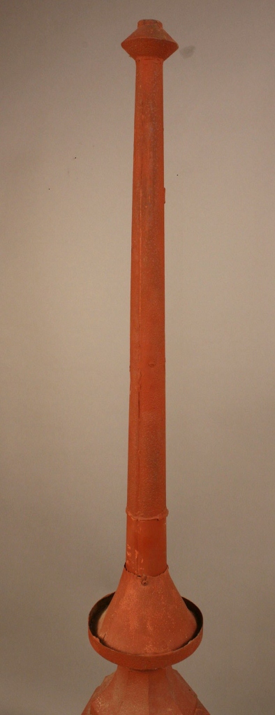 Lot 703: Painted Zinc Roof Ornament and Lighting Rod