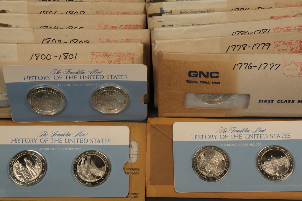 Lot 711: History of US sterling proofs with US Mint proofs